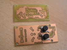 Platinen f�r Nachlaufsteuerung und Bedienfeld